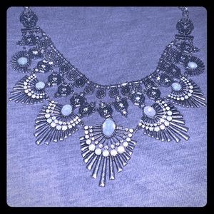 3 strand silver necklace